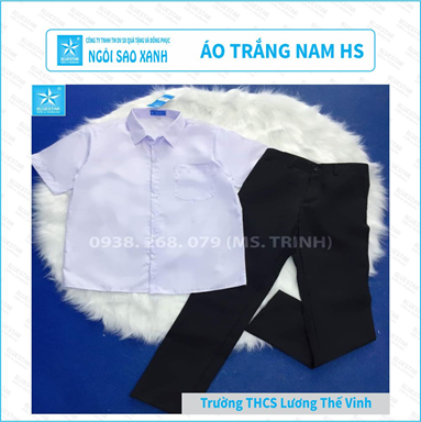 ÁO TRẮNG NAM HS - THCS LƯƠNG THẾ VINH